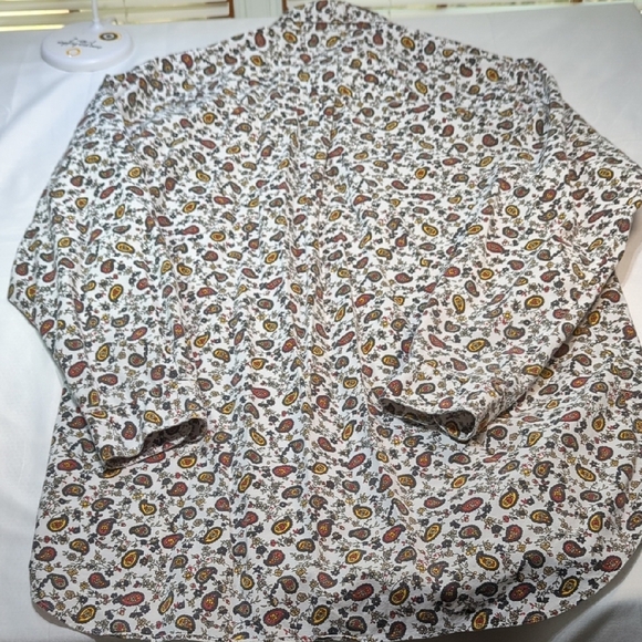 Paisley Print Casual Button Down Shirt - Picture 7 of 13